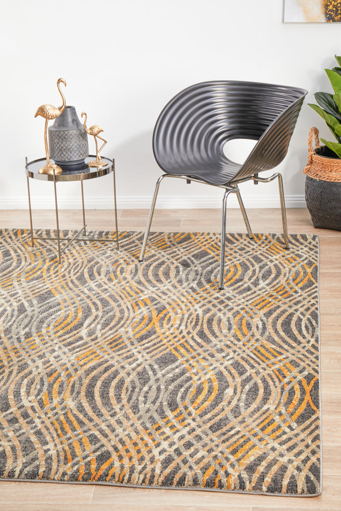 Flurry Modern Charcoal Rug