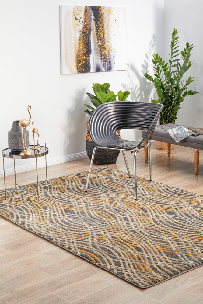 Flurry Modern Charcoal Rug