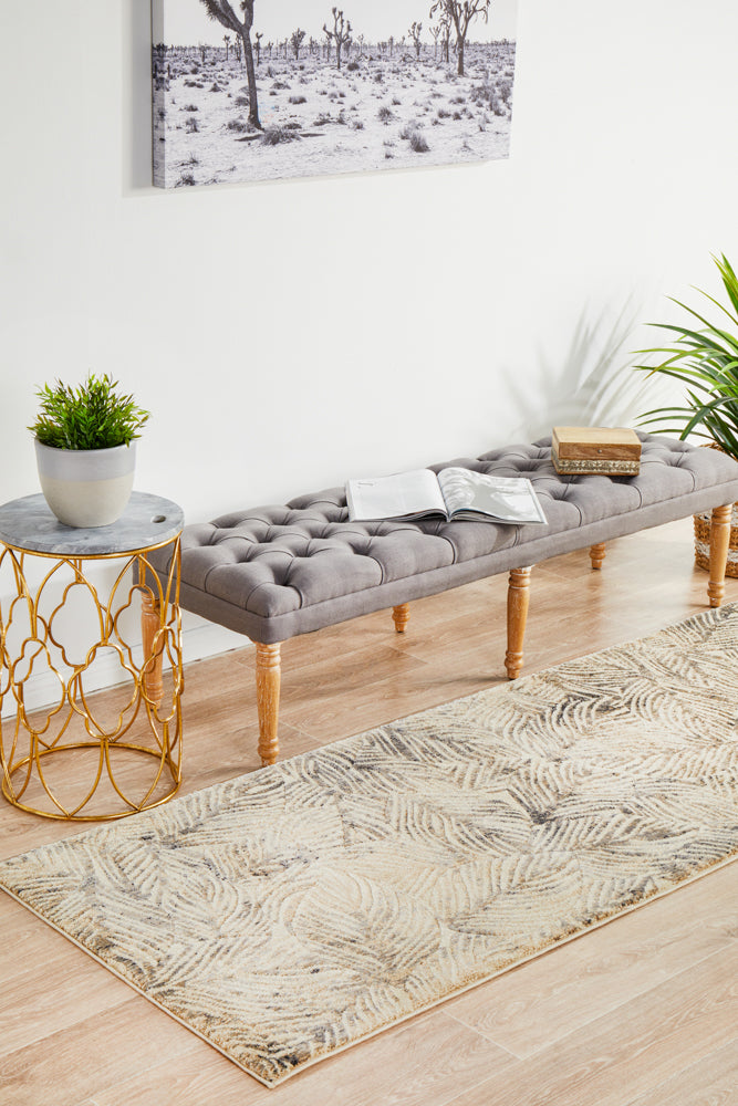 Artistic Nature Modern Charcoal Runner Rug