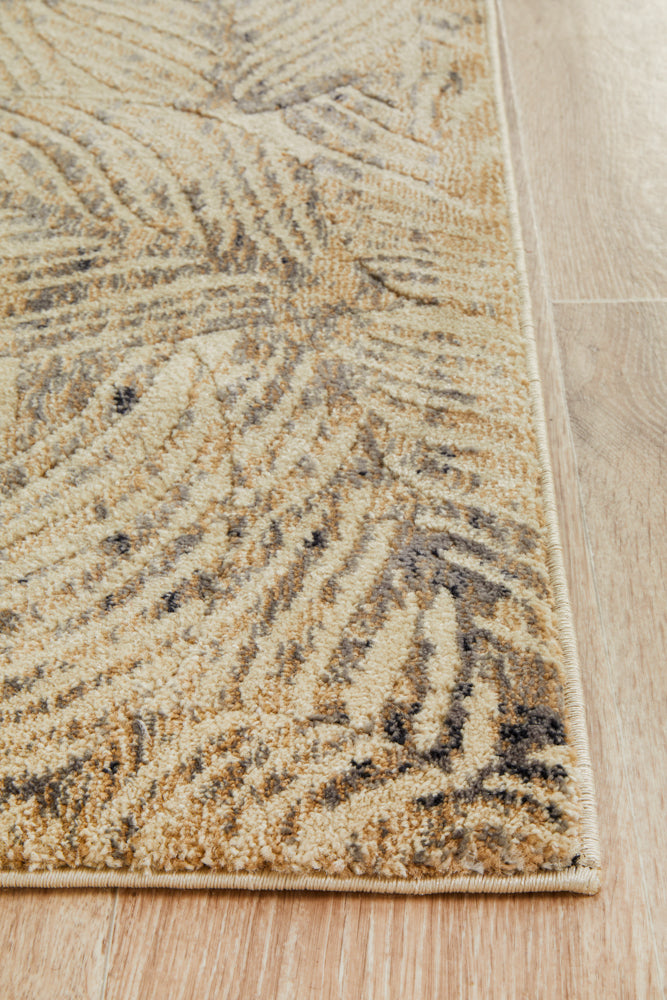 Artistic Nature Modern Charcoal Runner Rug