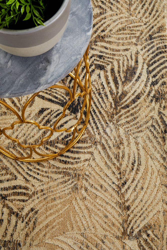 Artistic Nature Modern Charcoal Runner Rug