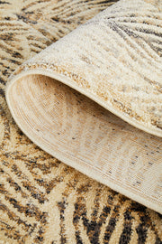 Artistic Nature Modern Charcoal Runner Rug