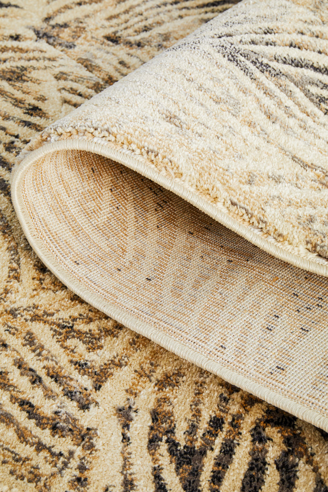 Artistic Nature Modern Charcoal Runner Rug