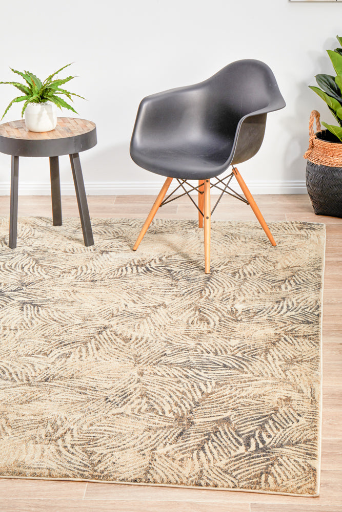 Artistic Nature Modern Charcoal Rug