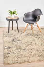 Artistic Nature Modern Charcoal Rug