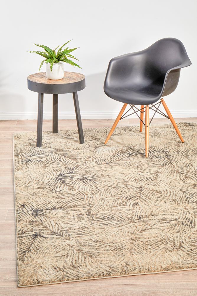 Artistic Nature Modern Charcoal Rug
