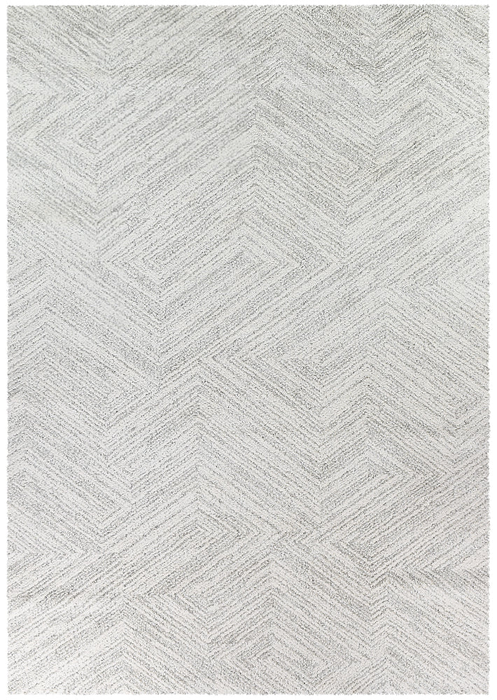 Scandinavian Shaggy Natural Wave Rug