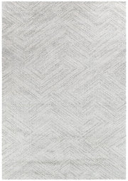 Scandinavian Shaggy Wave Grey Rug