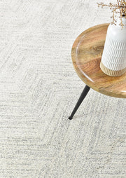 Scandinavian Shaggy Wave Grey Rug