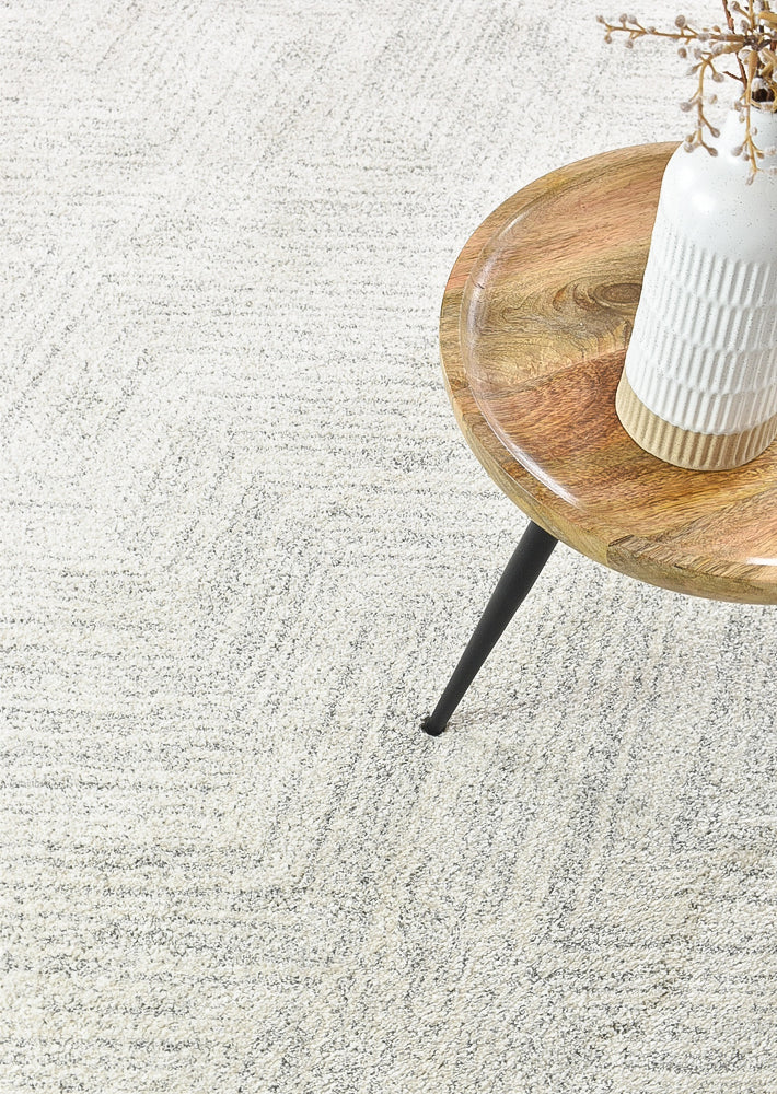 Scandinavian Shaggy Wave Grey Rug