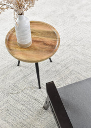 Scandinavian Shaggy Wave Grey Rug