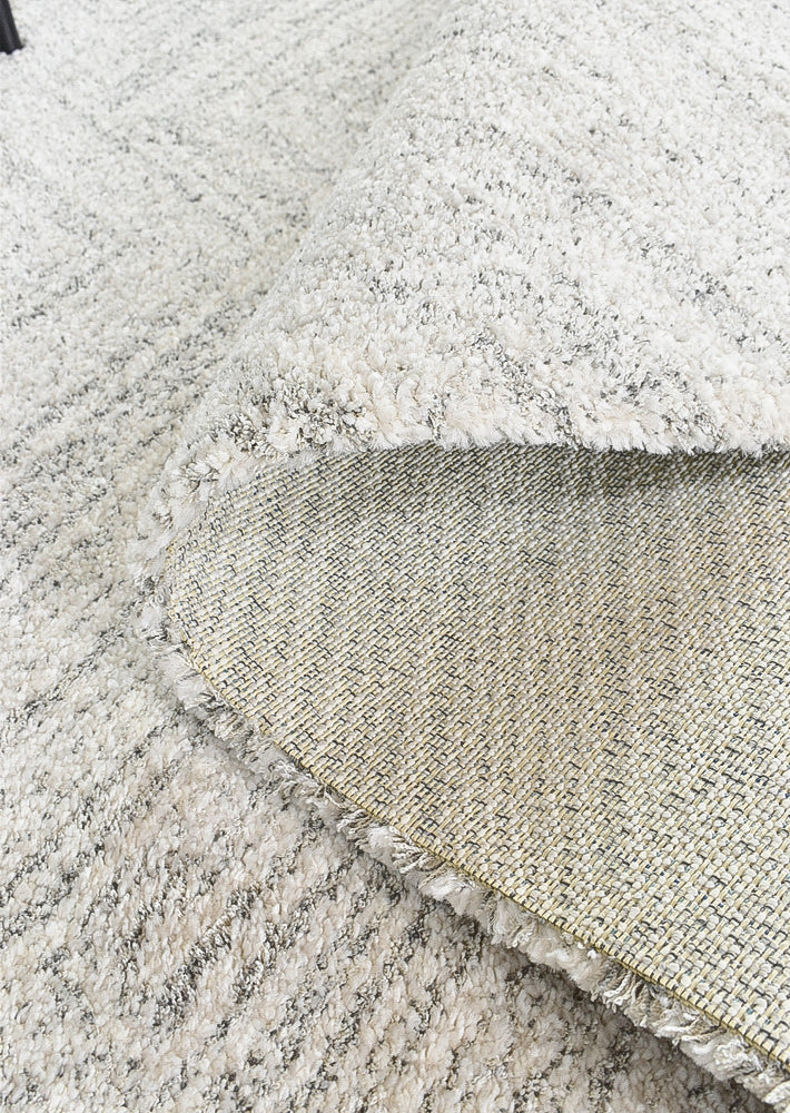 Scandinavian Shaggy Wave Grey Rug