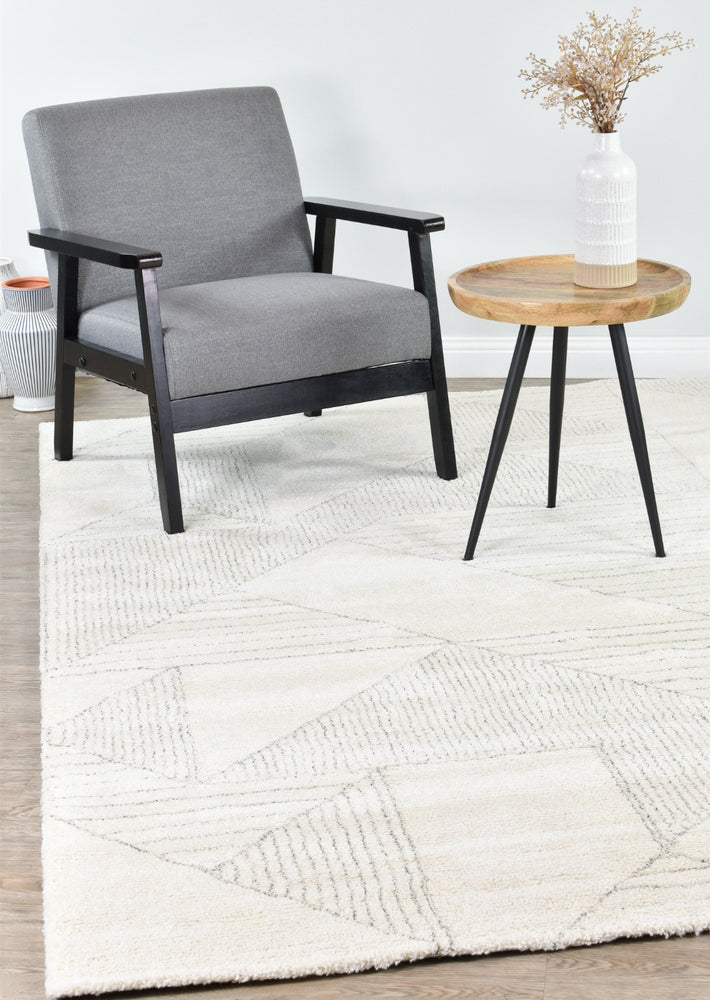 Scandinavian Shaggy Pebble Natural Rug