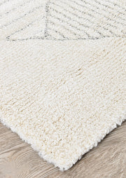 Scandinavian Shaggy Pebble Natural Rug