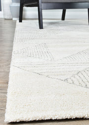 Scandinavian Shaggy Pebble Natural Rug