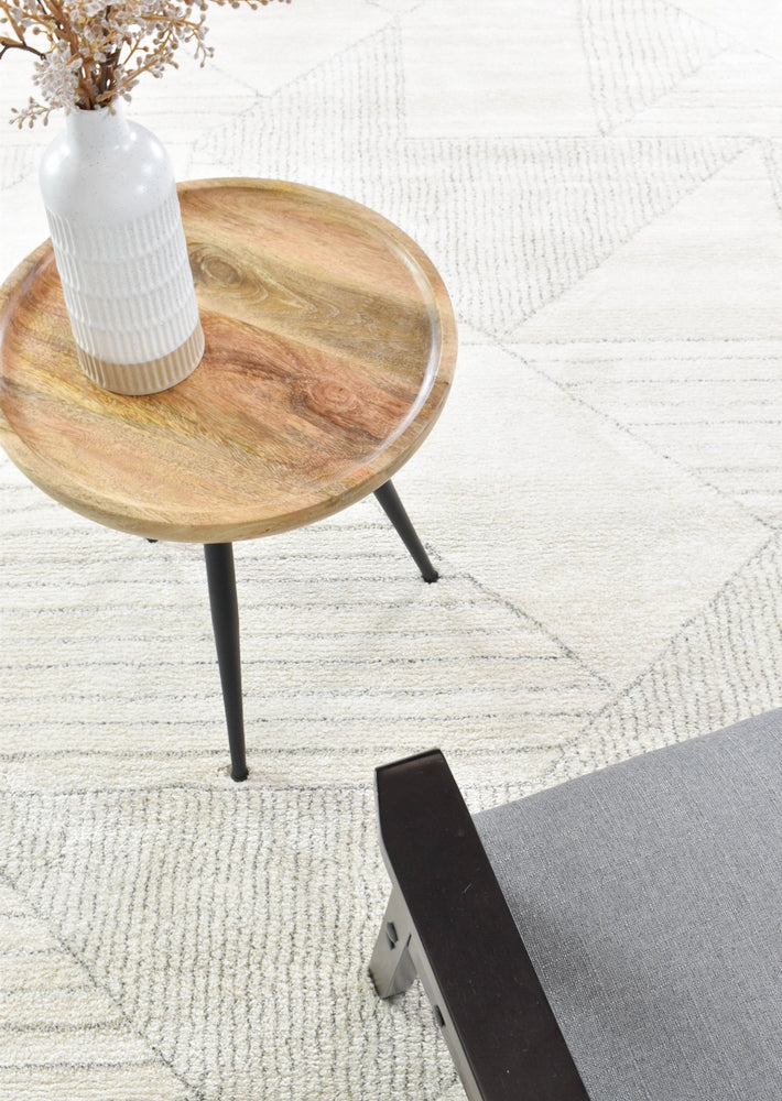 Scandinavian Shaggy Pebble Natural Rug