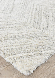 Scandinavian Shaggy Natural Wave Rug