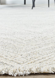 Scandinavian Shaggy Natural Wave Rug