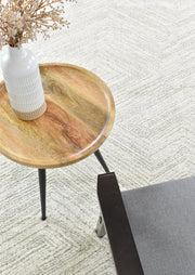 Scandinavian Shaggy Natural Wave Rug