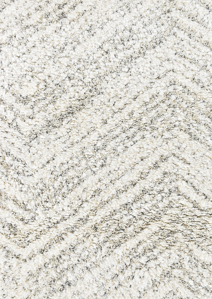 Scandinavian Shaggy Natural Wave Rug