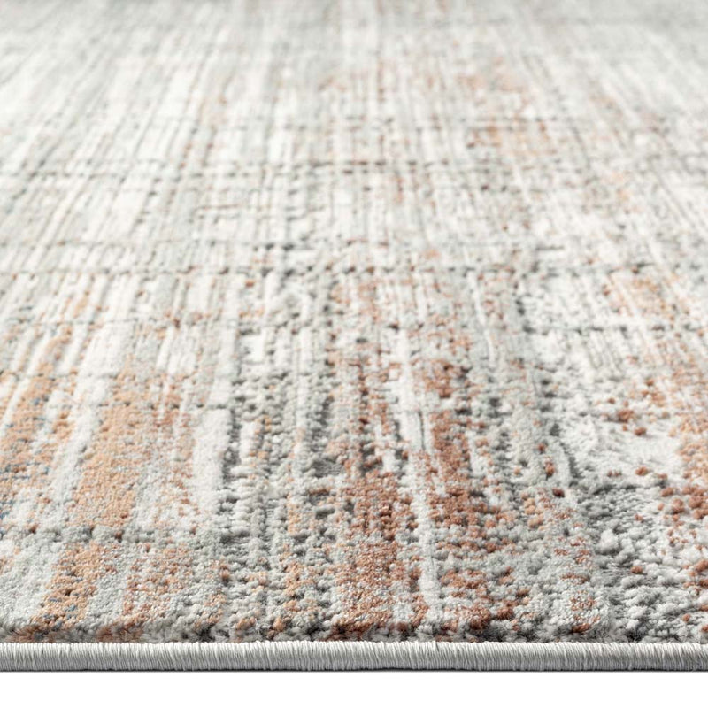 Dorsey Elegant Grey Rust Runner Rug