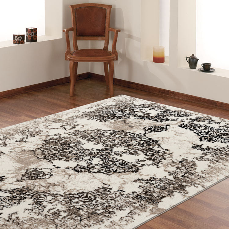 Soft Thick Brown Distressed pattern Rug — SydneyRugsOnline