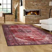 Divan Davenport Red Rug