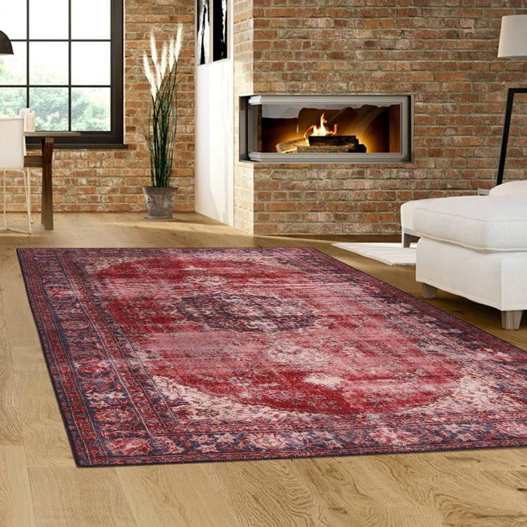 Divan Davenport Red Rug