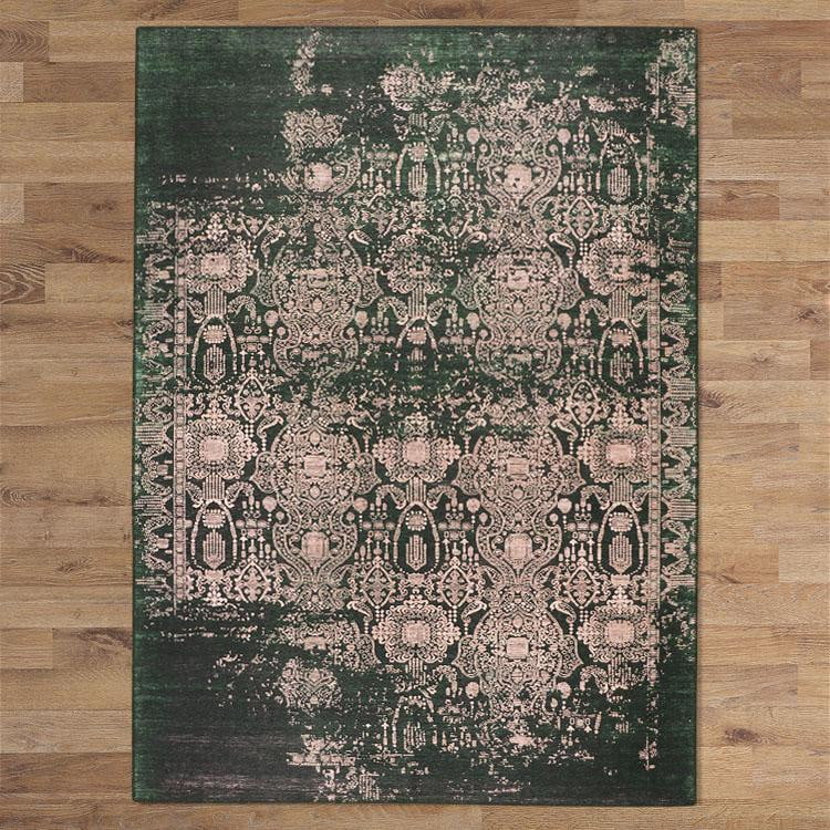 Divan Settee Green Runner Rug