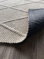 OmbreWool Coast Diamond Cream Rug