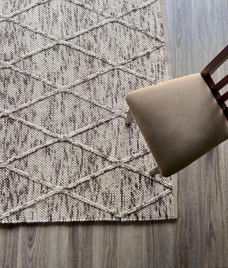 OmbreWool Coast Diamond Natural Rug