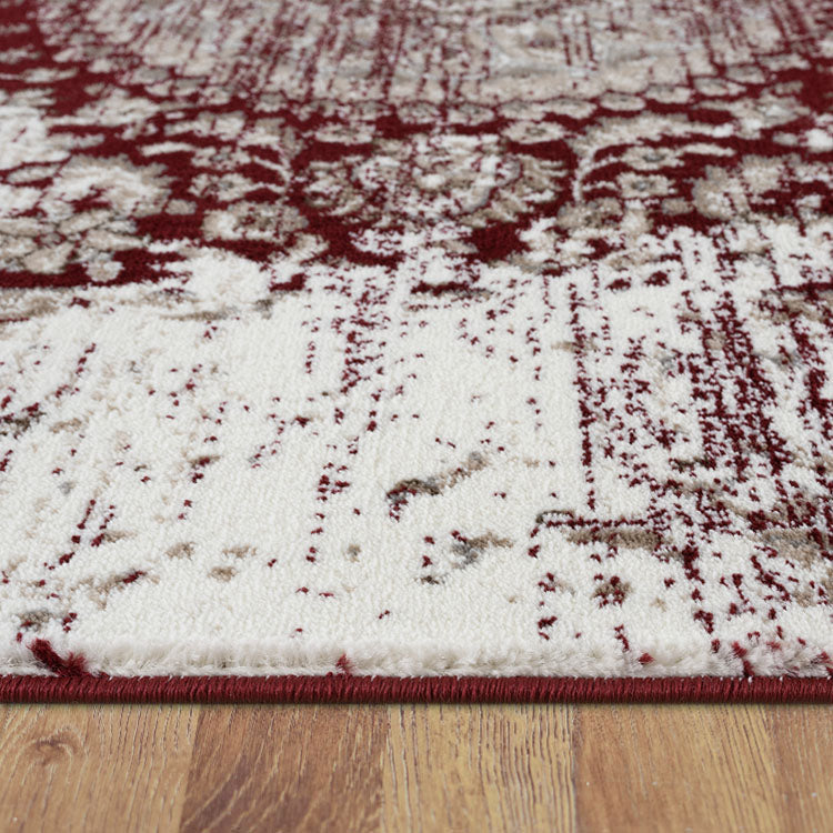 Red Pattern Lounge Rug Modern Transitional Red Rug — SydneyRugsOnline