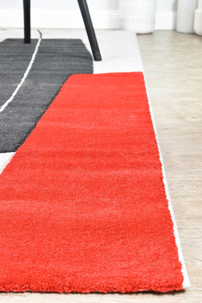 Eastern Grey Red Rug