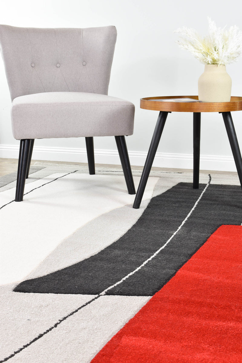 Eastern Grey Red Rug