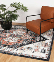 Anatolia Traditional Cream Black Rug