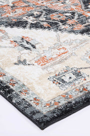 Anatolia Traditional Cream Black Rug