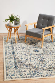 Summon Mist White Transitional Rug