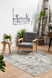Summon Mist White Transitional Rug