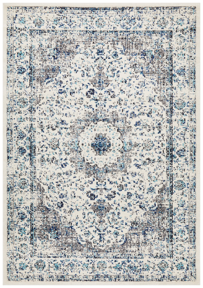 Summon Mist White Transitional Rug