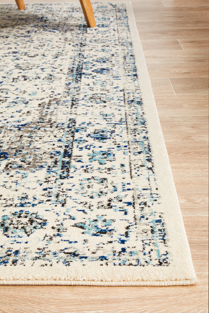 Summon Mist White Transitional Rug