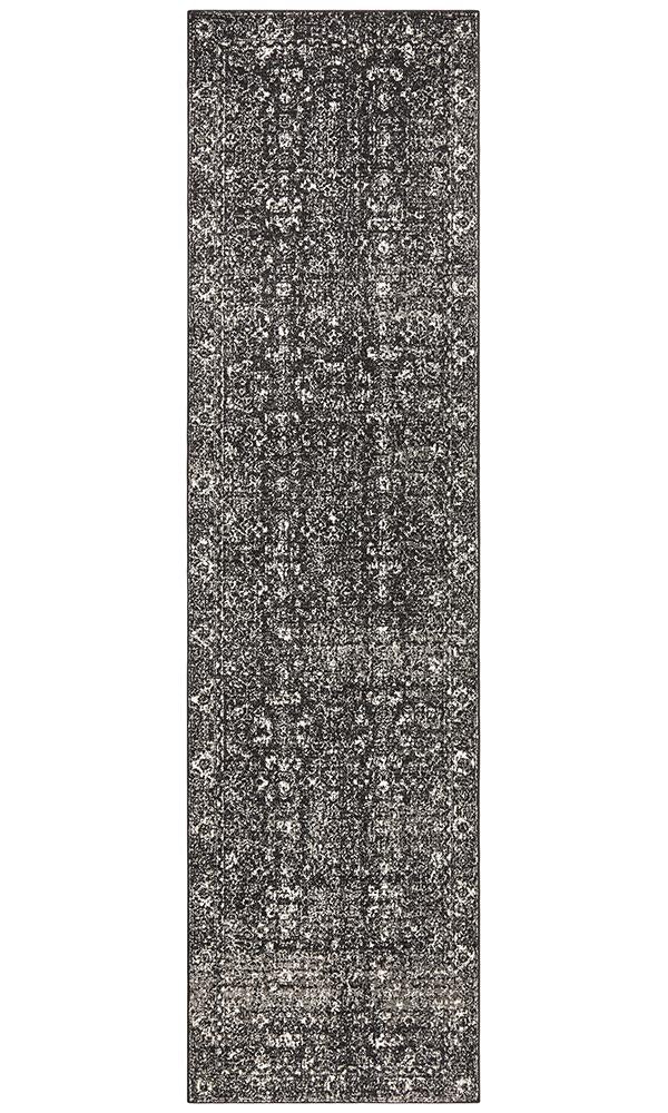 Summon Estella Charcoal Transitional Runner Rug