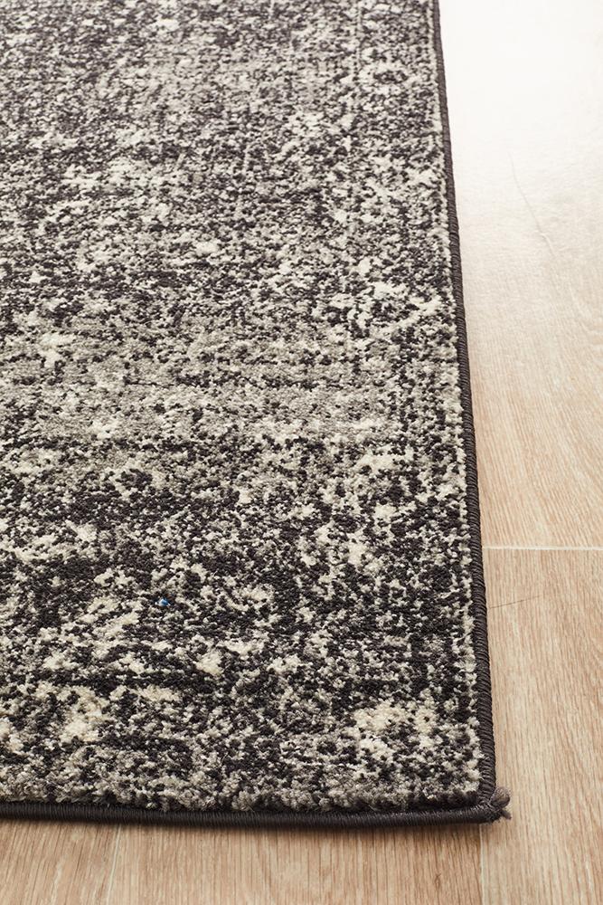 Summon Estella Charcoal Transitional Runner Rug