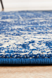 Summon Oasis Navy Transitional Round Rug