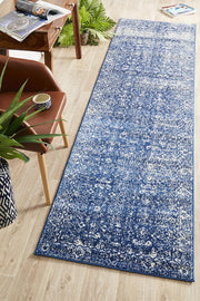 Summon Oasis Navy Transitional Runner Rug