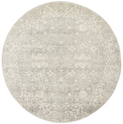 Summon Shine Silver Transitional Round Rug