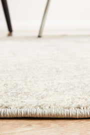 Summon Shine Silver Transitional Round Rug