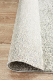 Summon Shine Silver Transitional Runner Rug