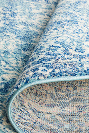 Summon Muse Blue Transitional Round Rug