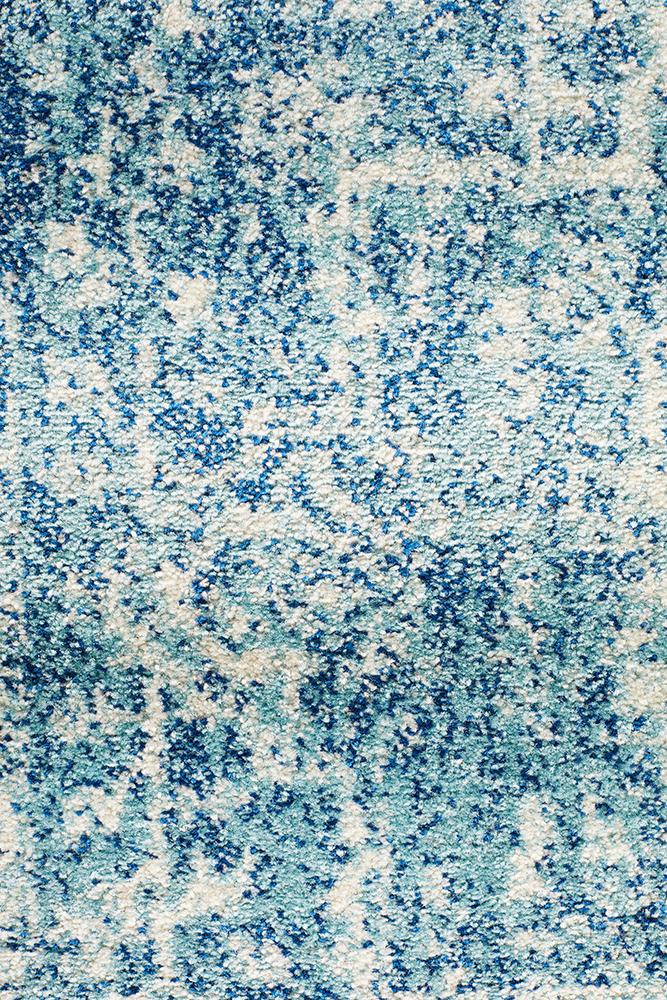 Summon Muse Blue Transitional Runner Rug