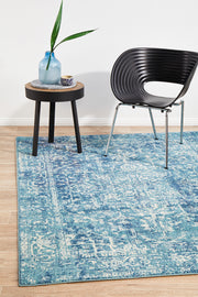 Summon Muse Blue Transitional Rug